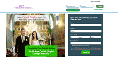 Desktop Screenshot of catholicfriendsdate.com