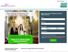 Tablet Screenshot of catholicfriendsdate.com
